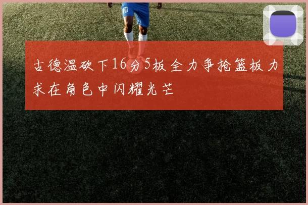 古德温砍下16分5板全力争抢篮板力求在角色中闪耀光芒